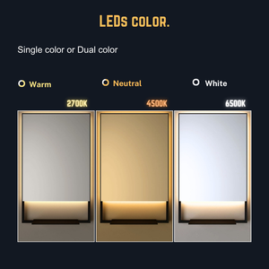 Rak penyimpanan cermin LED | Suara cerdas + aplikasi | Tanpa bingkai | Layanan desain OEM kustom - Product Image 5