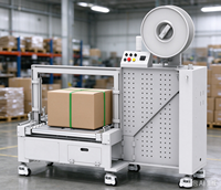 Machine d'emballage de cartons pour aliments et boissons, machine de cerclage de cartons pour la logistique, entrepôt, ligne d'emballage de colis express
