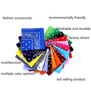 <span class=keywords><strong>Bandana</strong></span> carré en coton Hip-Hop personnalisé, <span class=keywords><strong>Bandana</strong></span> Paisley, bon marché, quantité minimale de commande - Product Image 2