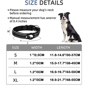 Nouveau Collier de Localisation pour Chien et Chat, avec Support pour AirTag, Anti-Perte, Réfléchissant, Étanche et Protecteur - Product Image 6