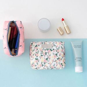 Sac de voyage portable en polyester à motif tendance, grande capacité, avec fermeture éclair, pour maquillage et articles de toilette - Product Image 3