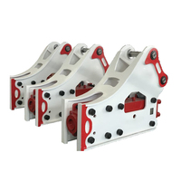 Martillo Rompedor Hidráulico Triangular para Excavadora, Tipo Lateral, para Mini Excavadora U17-5/JCB 16C-1, para Demolición a Nivel del Suelo