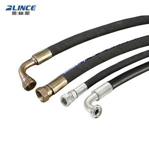 Protection de tuyau de tracteur en acier renforcé pour tuyau hydraulique 6AN 200 bars, raccords de terrain attachables 3/8 avec découpe pour tracteurs - Product Image 2