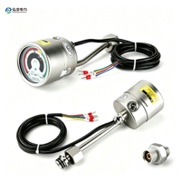 Medidor de densidad de gas SF6 HONGBIAN SRM6 con función de alarma de baja presión, de acero inoxidable, para gabinetes de interruptores con aislamiento de gas MV