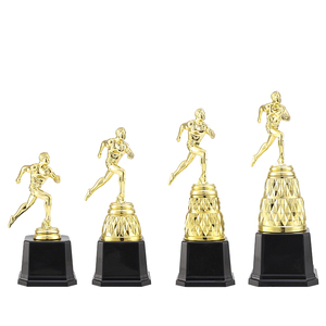 Trofeo de Carrera Personalizado con Logotipo y Diseño, Trofeos de Plástico Dorado, Premios, Precio de Fábrica <span class=keywords><strong>JZ</strong></span> - Product Image 1