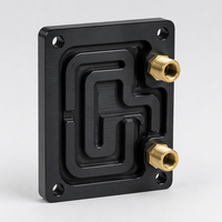 Yistar Yistar-I-0826 Plaque de refroidissement à eau haute efficacité, bloc de refroidissement liquide en aluminium usiné CNC pour applications électroniques et énergétiques nouvelle génération
