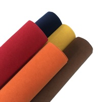 Rouleau de tissu floqué en velours épais pour la fabrication de boîtes à bijoux, papier floqué en velours noir, rouge, bleu, tissu floqué auto-adhésif