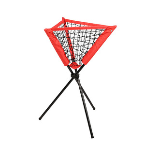 Portable Ball Collector Net <b>Red</b> PP <b>Material</b> For Baseball Tennis Outdoor Training Equipment Youth Unisex - Product Image 4
