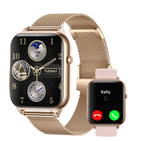 Reloj Inteligente CR075 de 2.1 Pulgadas con Llamadas Bluetooth, Batería de 400 mAh, Monitor de Ritmo Cardíaco, Rastreador de Actividad Física, Deportivo, a la Moda, Resistente al Agua