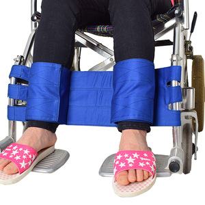 Sangle de pied en nylon pour harnais de fauteuil roulant Retenue de siège de prévention des chutes antidérapante pour fournitures de thérapie de rééducation en fauteuil roulant - Product Image 2