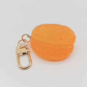 Llavero de resina con colgante de naranja de la serie Frutas, regalo para eventos, suministros para tiendas de té con leche - Product Image 6