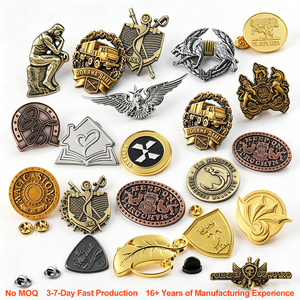 Pins Personalizados de Metal con Logotipo, Insignias 3D Troqueladas, Broches Chapados en Oro, Plata, Cobre y Bronce para Sombreros y Ropa - Product Image 1