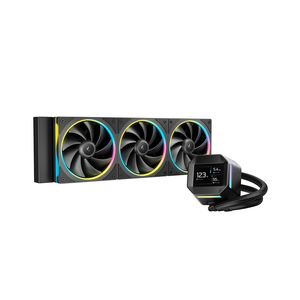 Refroidisseur AIO DeepCool LM360 Noir 360 mm avec écran LCD de 2,4 pouces, TDP de 250 W+, pour LGA1700 et AM5, la pompe est haute définition - Product Image 1
