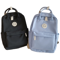 Tas Sekolah Ransel Kapasitas Besar dengan Gagang, Kunci, Ritsleting, dan Kantong Anti Maling
