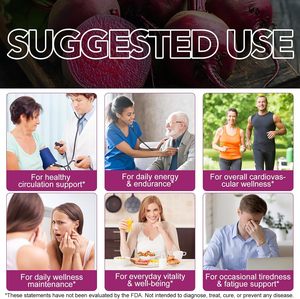 Gummies <span class=keywords><strong>à</strong></span> la racine de betterave avec vitamines C et B12, L-Arginine et L-Citrulline, extrait de pépins de raisin <span class=keywords><strong>pour</strong></span> des antioxydants et un supplément énergétique sain - Product Image 4