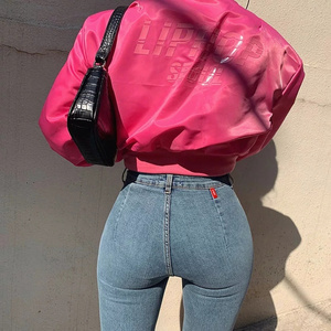 <span class=keywords><strong>Jeans</strong></span> de Mujer de Cintura Alta, Ajustados, Elásticos, de Mezclilla, Azules, Retro, Lavados, a la Moda, Sexys, Ajustados, <span class=keywords><strong>Push</strong></span>-<span class=keywords><strong>Up</strong></span> - Product Image 4
