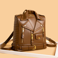 Sac à dos en cuir PU pour femme, sac à dos souple imperméable avec fermeture éclair pour les voyages quotidiens