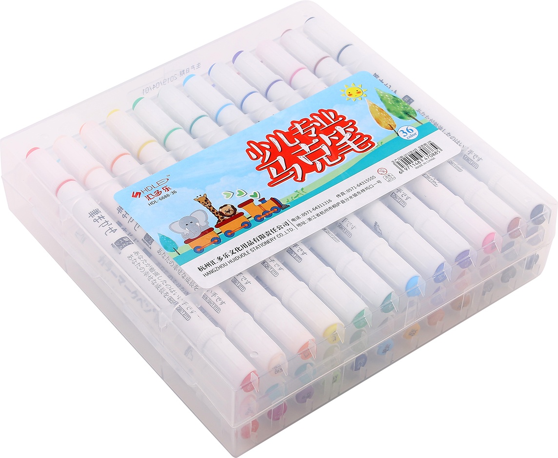 Hochwertige runde Form Aquarell Kunst Marker Stift Set mit doppelter Spitze Alkohol basis für Kinder Erwachsene malen