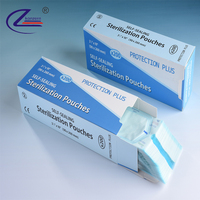 Sachets de stérilisation autocollants 3,5 * 10 pouces pour autres emballages de consommables médicaux