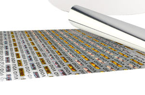 Factory Price Tamper Proof Warranty Void Sticker with Blue LOGO & Text <b>Printed</b> - Product Image 5