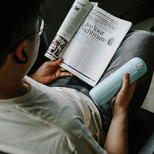 Logo personnalisé et couleur 430ml 350ml isolé en acier inoxydable 304 flacon étanche bouteille d'eau avec couvercle ouvert à une touche - Product Image 2