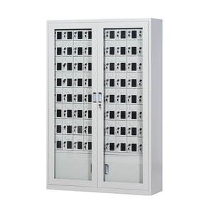 ตู้ชาร์จโทรศัพท์มือถือ Ke Lan แบบ 10 ชั้น ประตูกระจก ชาร์จผ่าน USB ใช้ในห้องสอบโรงเรียน ห้องประชุม - Product Image 1