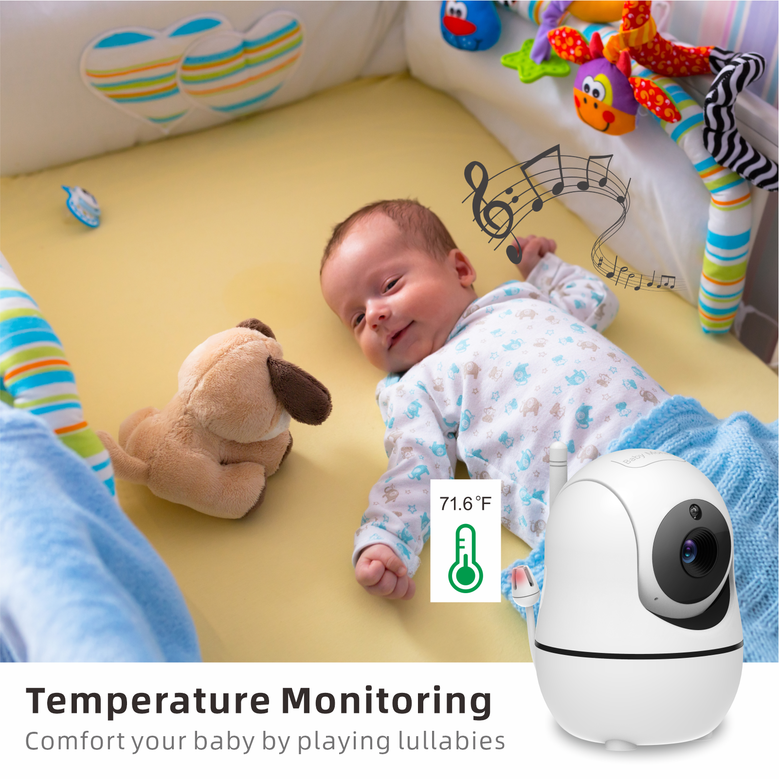 3.5inch pan/tilt video Baby Monitor with stable quality
