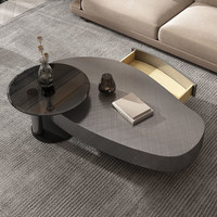 Table basse minimaliste italienne en acier inoxydable, style moderne, disponible en différentes tailles et formes, idéale pour salon, petite taille.