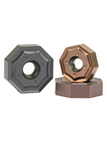Fraise octogonale CNC à plaquettes ONHU08T508/060408 pour usinage brut intensif d'acier inoxydable, revêtement spécial pour fraisage CNC