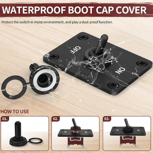 KN3C-101 Rocker 2 vị trí chuyển đổi chuyển <span class=keywords><strong>30A</strong></span> 12V DC 15A 250V AC SPST 2pin không thấm nước chuyển đổi - Product Image 4