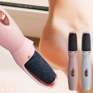 Dernière version de lime à pieds électrique rechargeable USB, 2 vitesses, têtes de rouleaux interchangeables, outils de soin des pieds, éliminateur de callosités et de peaux dures - Product Image 1