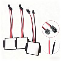 Interrupteur Tactile Intelligent 12W LED Monocouleur avec Variateur de Luminosité, Capteur Tactile, 12V, Matériau ABS, Installation Facile pour Miroir, IP et Autres Applications