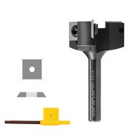 HOZLY Fraise à défoncer à trois dents, outil de dégrossissage indexable, queue de 8 mm, détachable, pour le travail du bois