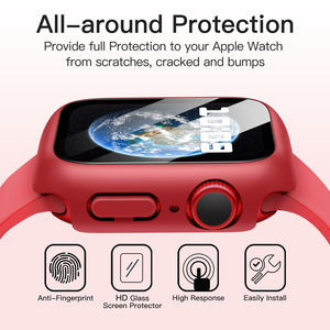 Boîtier étanche avec protecteur d'écran pour <span class=keywords><strong>Apple</strong></span> <span class=keywords><strong>Watch</strong></span> SE (2022/<span class=keywords><strong>2020</strong></span>) / Series <span class=keywords><strong>6</strong></span> 5 4 40mm, film en verre trempé intégré - Product Image 3