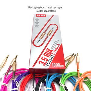 Cable Auxiliar Flexible con Conector de Metal Dorado de 3.5mm, Hecho en China, Cable de Audio Macho de 3.5mm para Altavoz Móvil, <span class=keywords><strong>TV</strong></span>, Computadora, Automóvil - Product Image 5