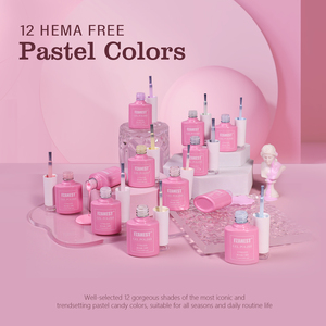 FZANEST Kit de Arte de Uñas de Colección Regular de Muy Buena Calidad, Esmalte en Gel, Fabricante Mayorista, OEM, Marca Privada, Productos para Uñas con Diseño de Corazón - Product Image 2