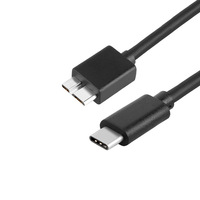 USB 3,0 Tipo a Micro B Cable HDMI Micro USB 3,0 para Samsung Galaxy S5 Note 3 HDD SSD Cámara Disco duro para HDTV