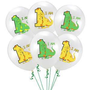 Palloncini in Lattice con Coriandoli a Forma di Dinosauro da 12 Pollici, Decorazioni per Feste di Primo <span class=keywords><strong>Compleanno</strong></span>, Palloncini per Baby Shower - Product Image 5