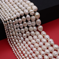 Perles d'eau douce naturelles 2-13 mm, perles blanches de haute qualité à trou droit pour la fabrication de bijoux, colliers DIY