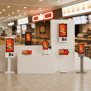 Terminal de Autopago Ergonómico de Alto Rendimiento, Kiosco de Gestión Remota Blanco y Elegante con Impresora de Corte Automático - Product Image 3