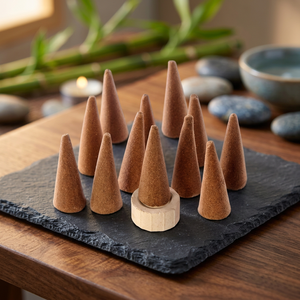 Natural <b>Cone</b> <b>Incense</b> Candy Scent Deodorizing Aroma for Home Bathroom Bedroom Fall Spring Summer Free Burner - Product Image 3