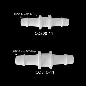 Raccord à barbillons droit JU 1/4" 5/16" à 2 voies pour tubes médicaux, connecteur de jonction à barbillons pour tubes - Product Image 2