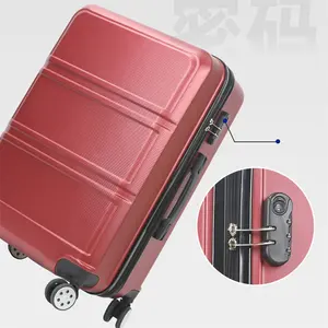 طقم حقائب سفر مخصص متعدد الوظائف مزود بعدد 4 عجلات للجنسين على شكل عربة سفر