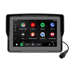 Xách tay 5 "HD màn hình cảm ứng <span class=keywords><strong>GPS</strong></span> navigation MP5 không dây Carplay/Android IP68 bảng điều khiển không thấm nước trên toàn thế giới bản đồ cho xe máy - Product Image 4