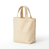 Sac fourre-tout en toile de taille moyenne avec poignée supérieure, sac de courses quotidien couleur beige, poignée longue, sac en tissu réutilisable