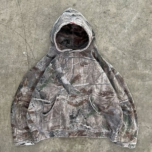 เสื้อฮู้ดดี้พิมพ์ลายต้นไม้ผ้าฝ้าย 100% แบบ OEM สั่งทำพิเศษ ทรงโอเวอร์ไซส์ ลายพราง ล้างสีแบบเอซิด ซิปหน้า ใช้เทคนิคเอนไซม์วอช สำหรับฤดูหนาว - Product Image 1