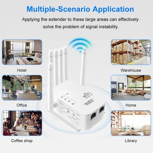 Enrutador de señal de largo alcance 1200Mbps 2,4G 802.11N amplificador repetidor <span class=keywords><strong>WiFi</strong></span> inalámbrico fuerte extensor de refuerzo <span class=keywords><strong>WIFI</strong></span> - Product Image 6