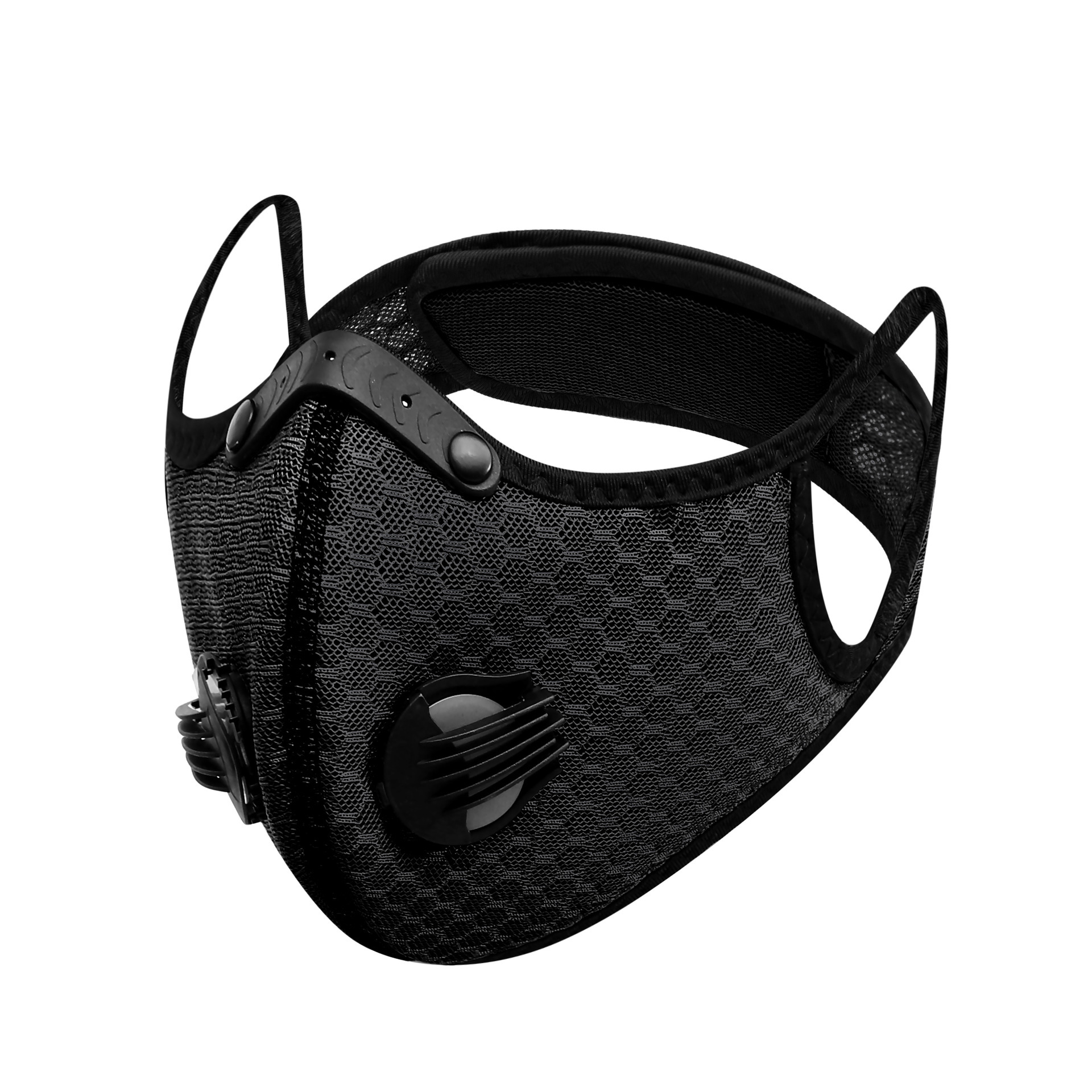 Masque d'équitation-noir [sans lentilles]