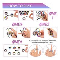Lot de mini jouets anti-stress : Chaîne de fidget toys, anneaux fidget, sliders en silicone/caoutchouc/métal/plastique – Aide sensorielle, soulagement du stress, éducatifs