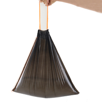 Sac à ordures à cordon épaissi ménage Portable noir grande cuisine fermeture automatique sac en plastique sac poubelle